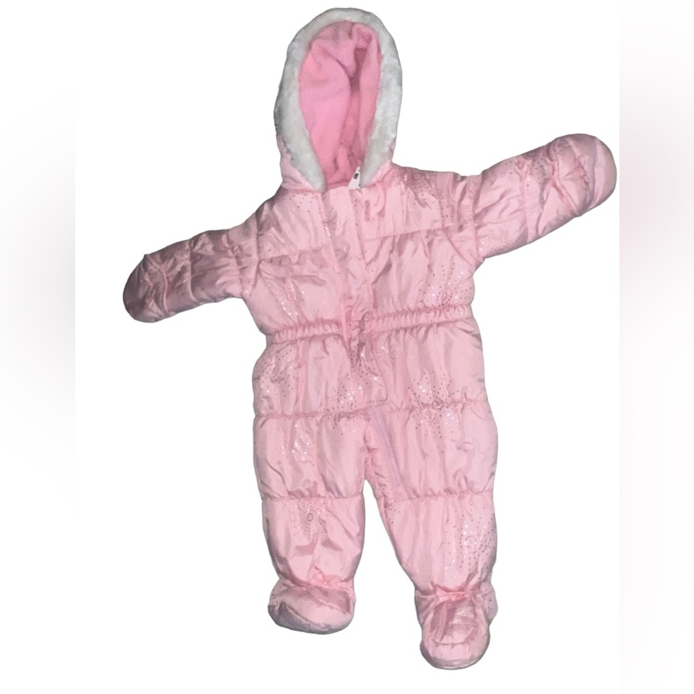London Fog infant pink snowsuit 3/6 months